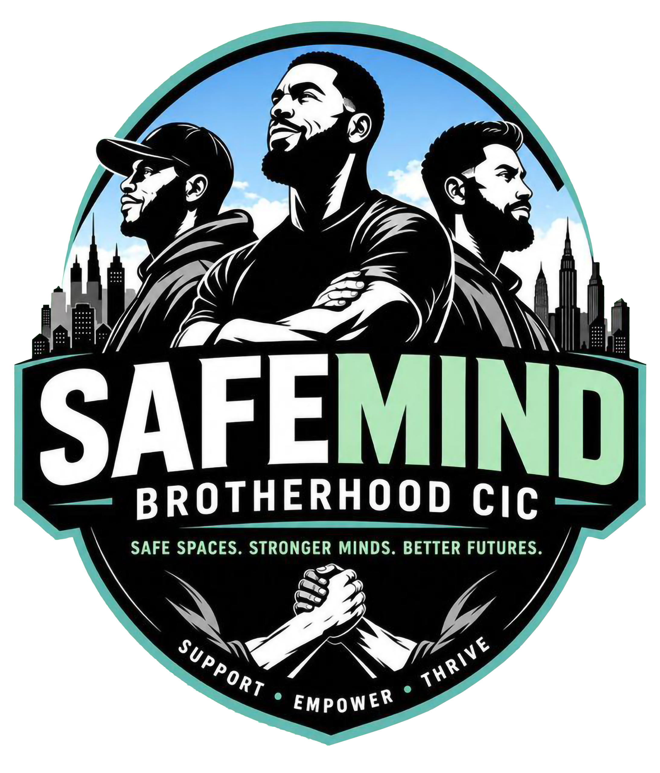 SafeMind Brotherhood CIC Logo